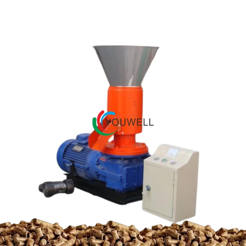 

Home & Farm Use Flat Die Biomass Pellet Mill Wood Shavings Rice Husk Straw