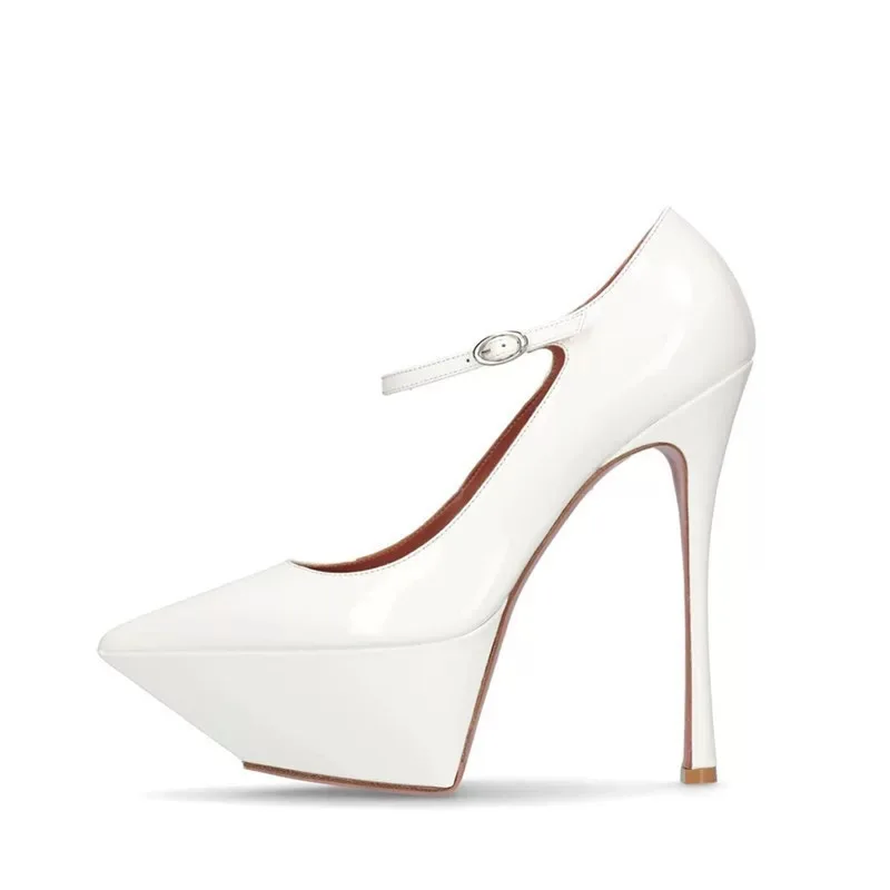 منصة عالية المرأة عالية الكعب مثير السيدات صنادل عالية الكعب خنجر حفل زفاف فاخر خنجر وأشار مضخات حجم كبير