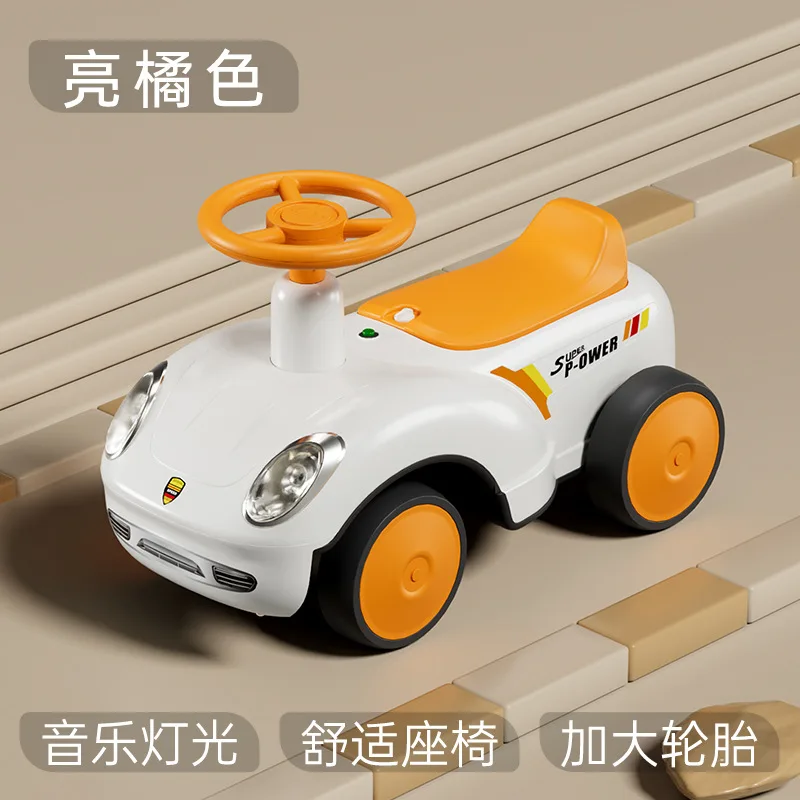 Children\'s Slide Car New Car Baby Scooter Toy Car Music Light Smooth Driving Anti Rollover Balance Car