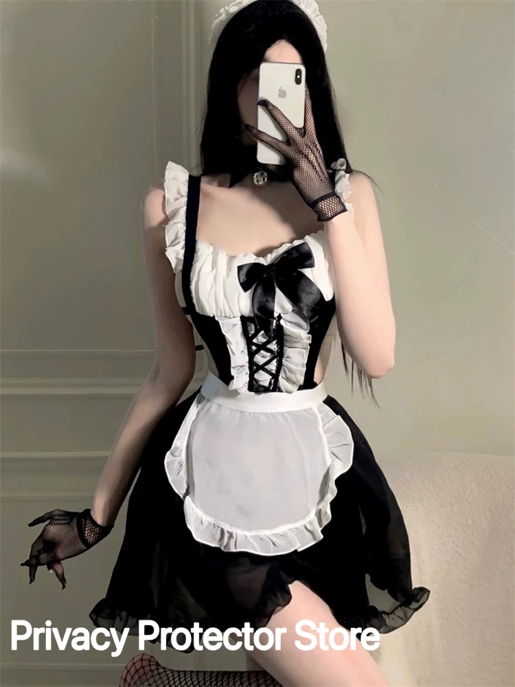 Lolita Hot Costume Babydoll Dress Uniform Erotic Role Play Cute Live Show Women Sexy Lingerie Cosplay Costumes Maid Servant