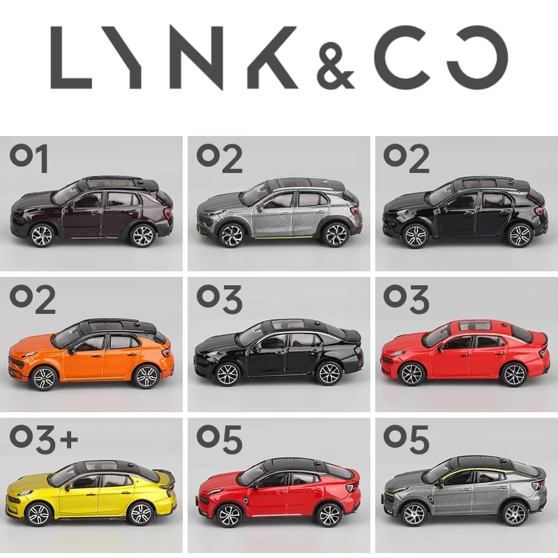 Bburago 1:64 Lynk&Co 01/02/0303+/05/06 Series Alloy Simulation Model Car