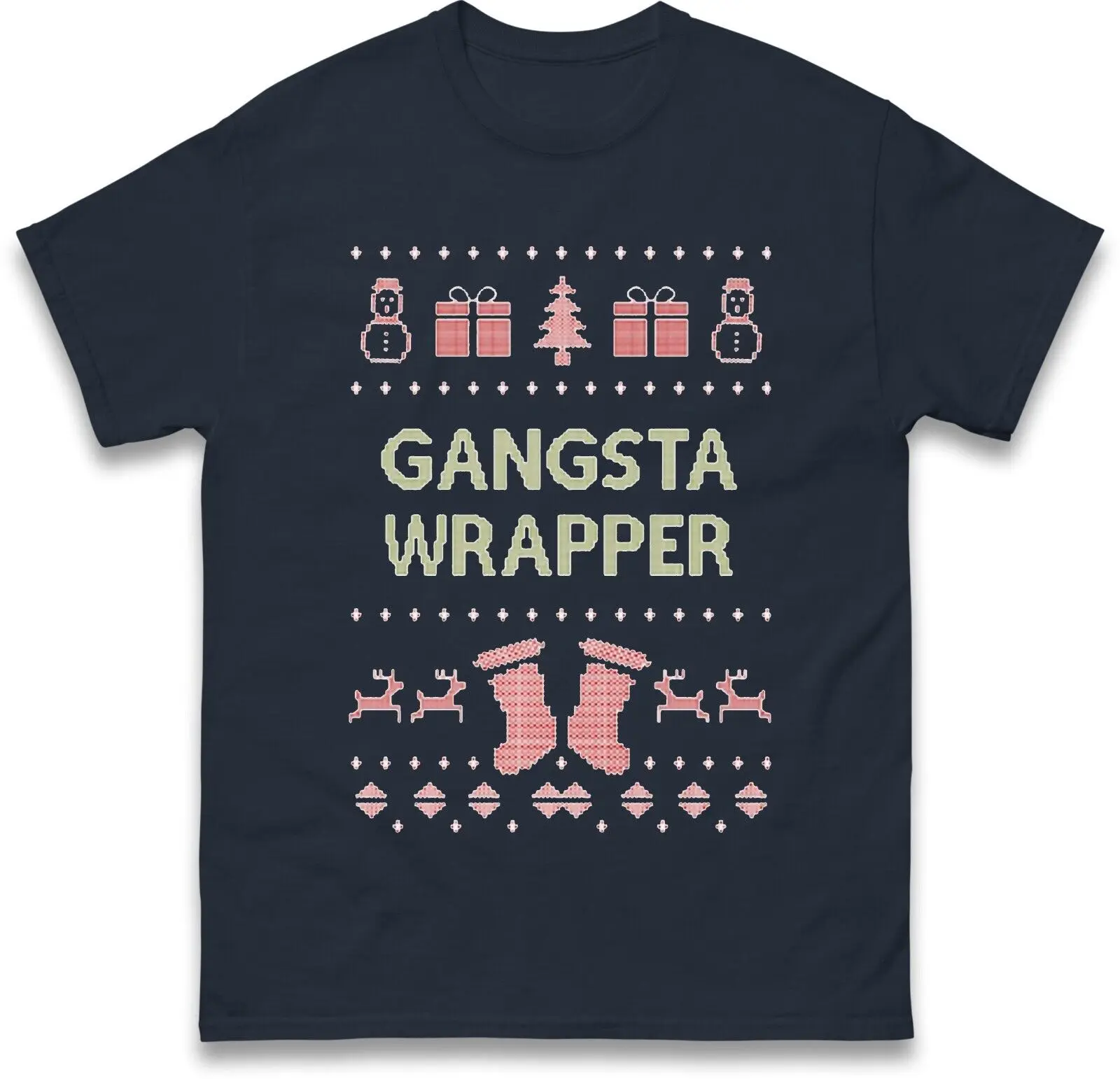 Gangsta Wrapper Joke Christmas T Shirt