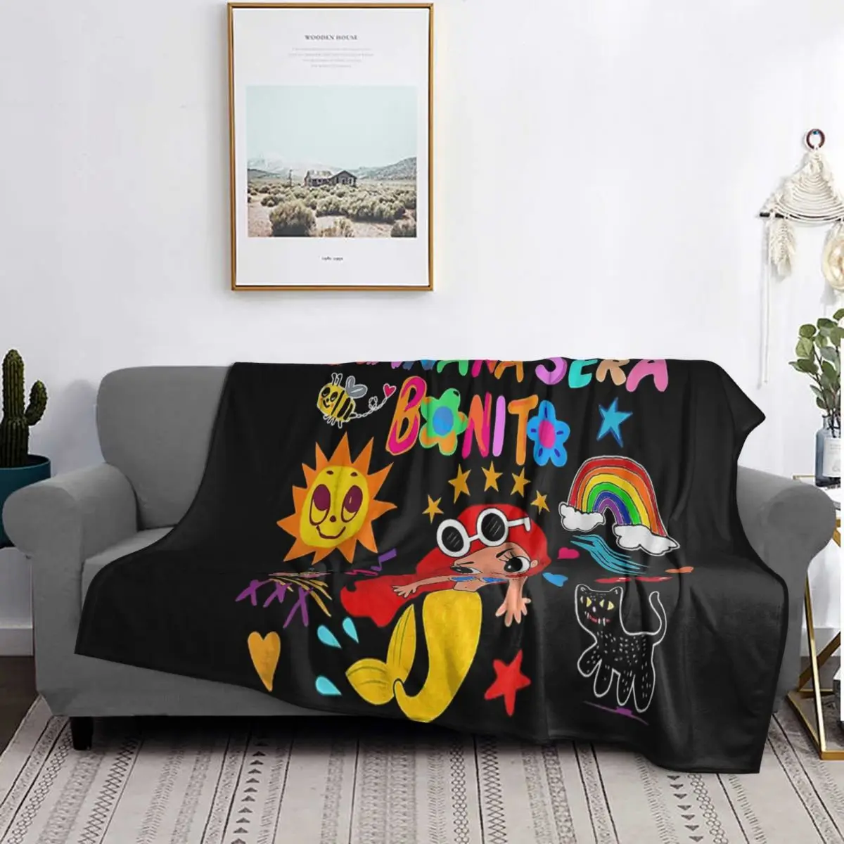 Manana Sera Bonito Colombian Music Singer Karol G Blanket Soft Warm Flannel Throw Blanket Bedding for Living room Picnic Couch