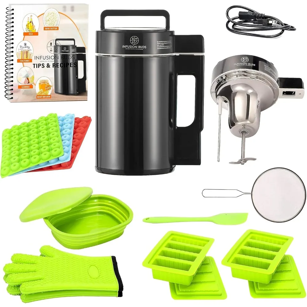 

Infusion Buds Butter Infuser- Herbal Butter Maker Machine | Herbal Butter & Oil Infuser Machine. Includes Decarb Box