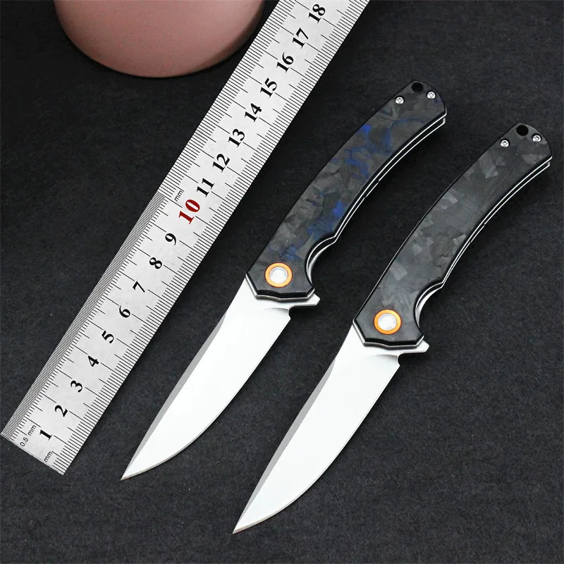 Kesiwo GT964CF Outdoor Folding Knife D2 Blade Carbon Fiber Handle Flipper Hunting EDC Utility Camping Survival Pocket Knives