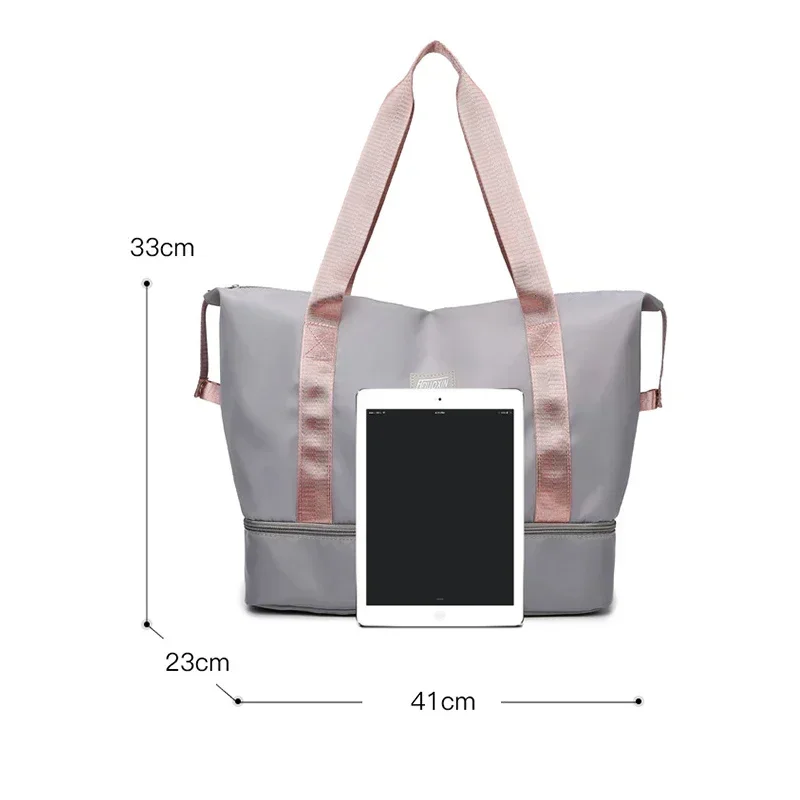 Sports Gym Bag Large Capacity Light Travel Dry Wet Handbags For Women Female Swimming Shoulder Fitness Outdoor Travel Bag