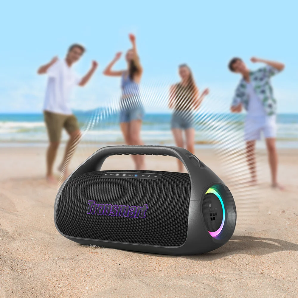 bocinas bluetooth Tronsmart bocinas con bluetooth potente Bang 2 con 90 W, claridad de 2,1 canales, 26 horas de reproducción, altavoces Snyc 100