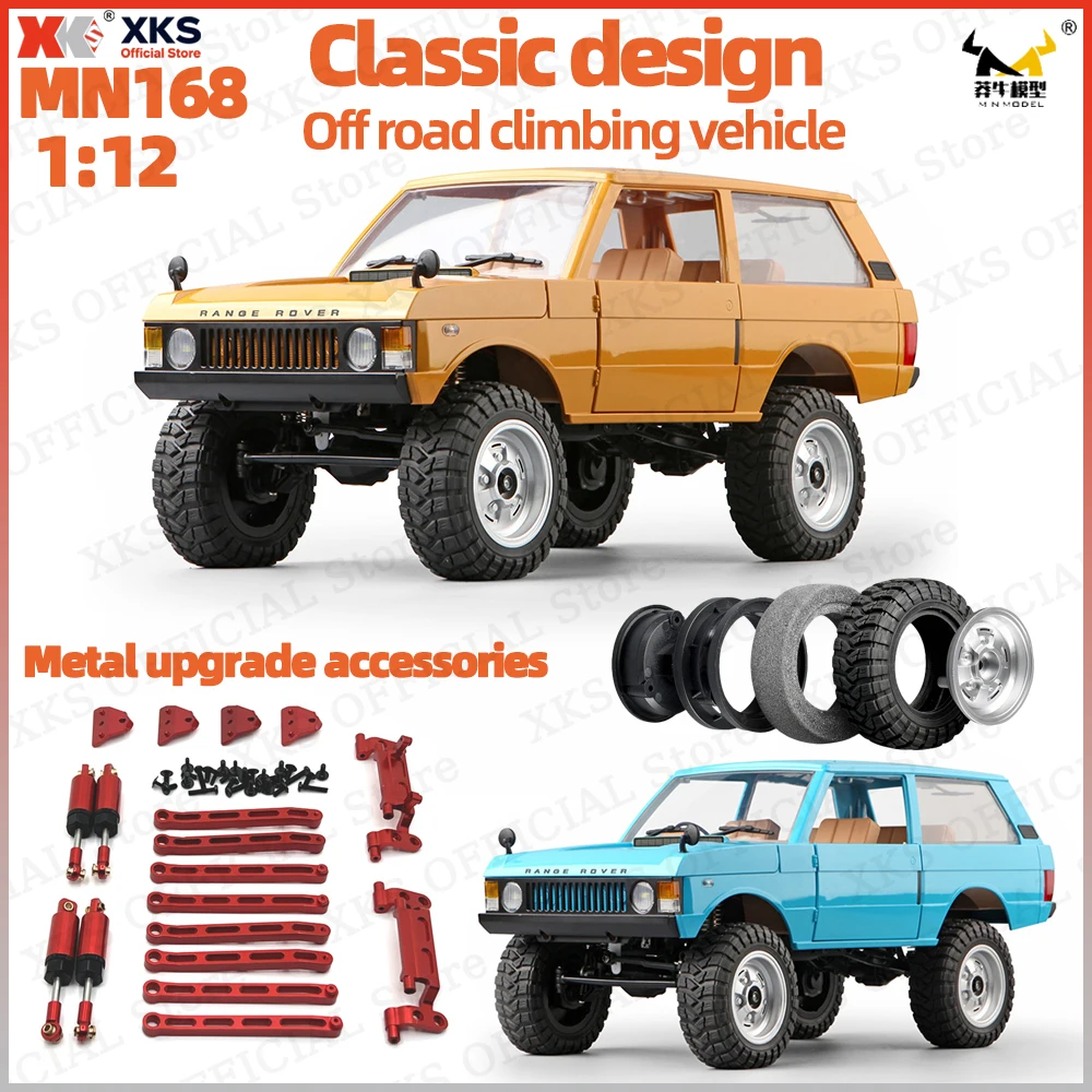 

XKS Mangniu MN168 1/12 Scale 280 Motor Full Proportion 4WD Electric Off-Road RC Car 2.4G Remote Control Toy Gift for Boys Adults