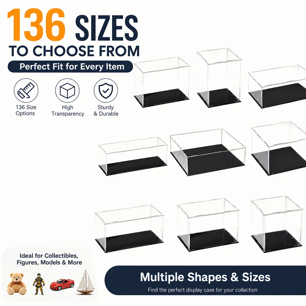 1pc アクリルディスプレイボックス、プラスチックボックス、 - Model Kit Display Case のレビューと価格