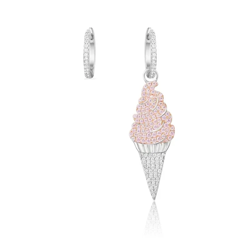 LI KI High Quality 925 Silver Watermelon Ice Cream Earrings In A Variety Of Stylish And Elegant Jewelry Gifts For Friends 2