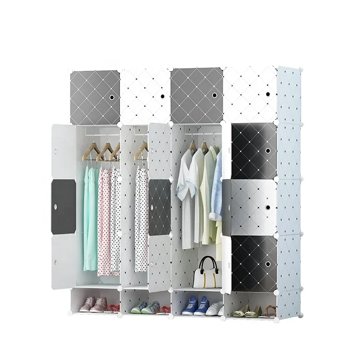 DIY plastic cube organizers wardrobes with sliding doors