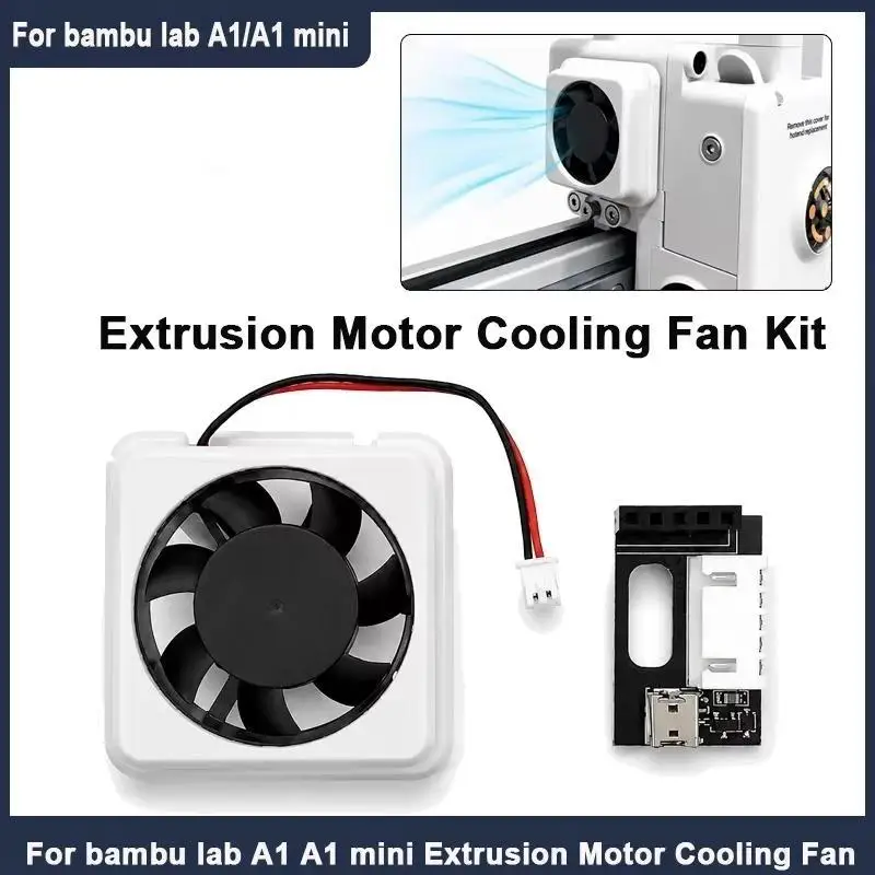 Bambu Lab A1 A1 Mini Extrusion Motor Cooling Fan Kit Auto Start-stop Long Service Life 3D Printer Accessory for Small Printing