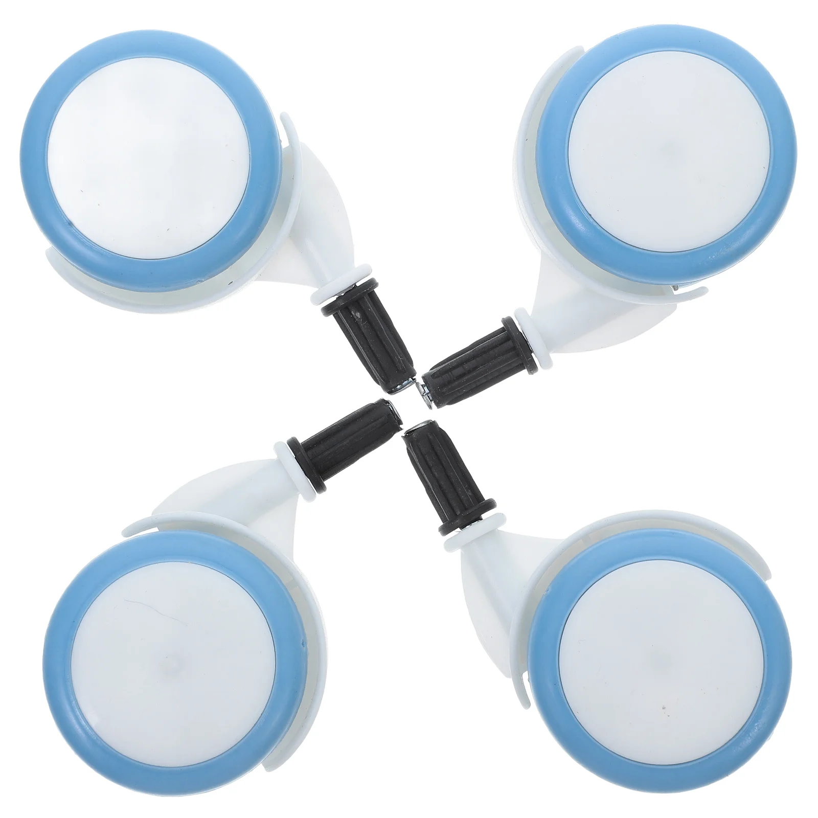 

4Pcs Replacement Walker Wheels Universal Rubber Stroller Roller Casters Smooth Glide Playpen Stroller Parts Accessories