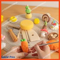ABIY 8PCS Wooden Pottery Sculpting Tools, Wood Clay Cleaning Tool Set,  Modeling Tool For Carving, Molding, Cutting