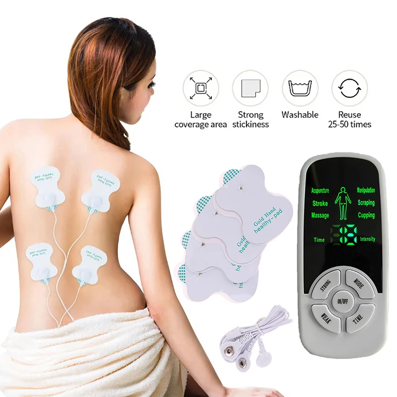 Tens Electric Stimulation Massager Muscle EMS Full Body Relax Muscle Therapy Pain Relief Pulse Body Massager Healthy Care