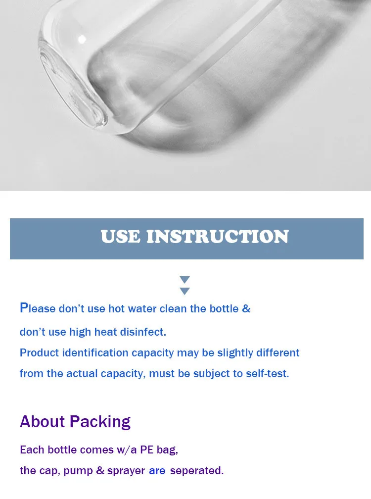 1PC UPG/PETG Creme Flasche Kunststoff Lotion Gel Sonnencreme Gesicht Waschen Pumpe Nachfüllbare Reise Dispenser Kosmetische Container Hautpflege – Detail 9