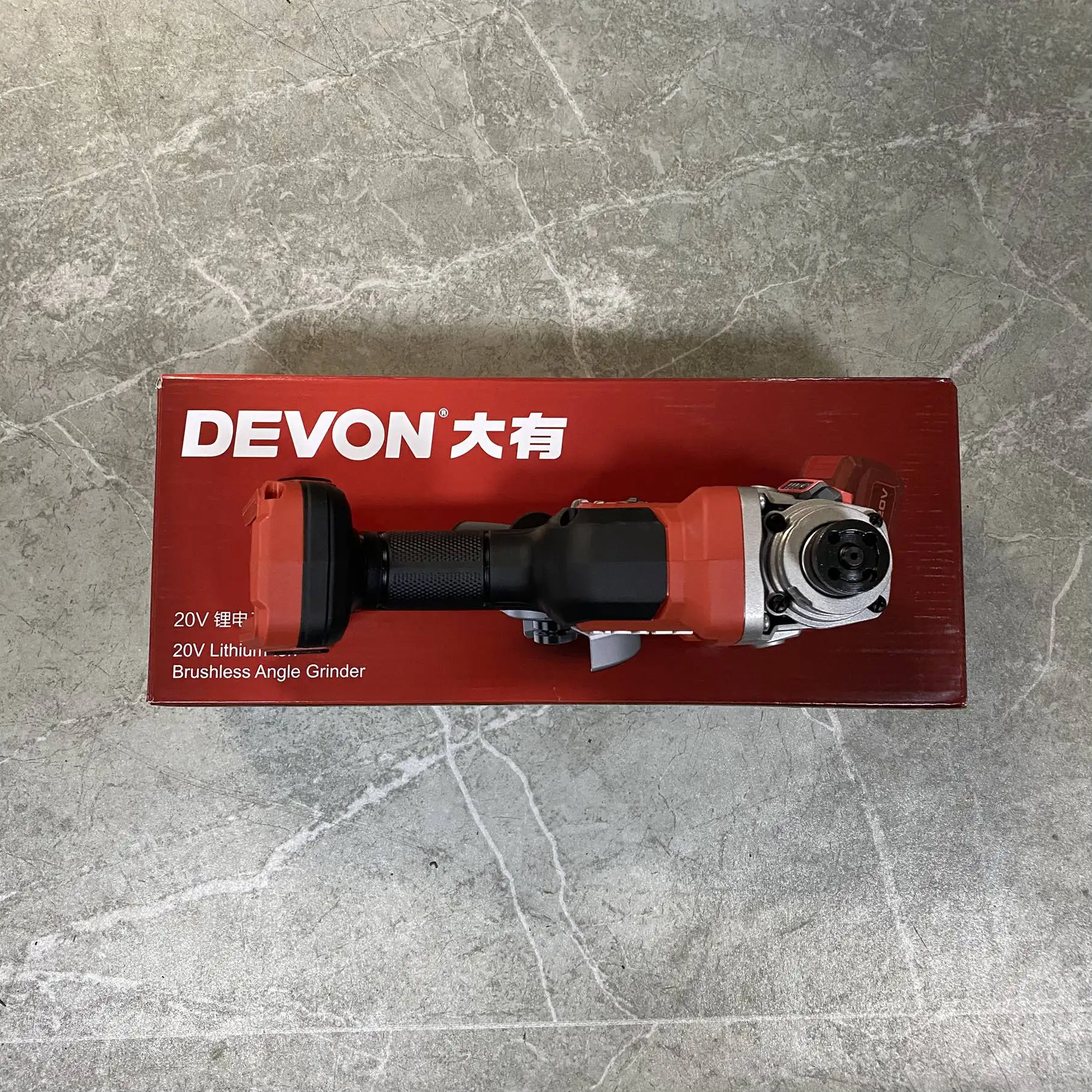 DEVON 2908-Li-20-100Q طاحونة زاوية الليثيوم قابلة للشحن متعددة الوظائف التحكم في السرعة طاحونة محمولة Bodyonly