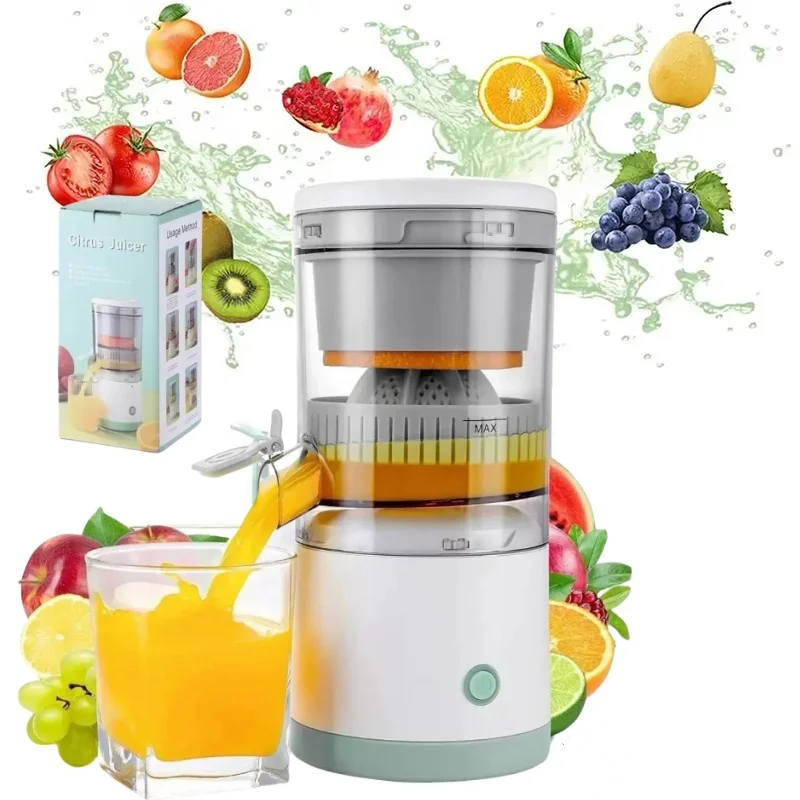 Portable USB Juicer Automatic Small Multifunctional Residue Separation And Charging Bidirectional Spiral Automatic Fresh Juicer