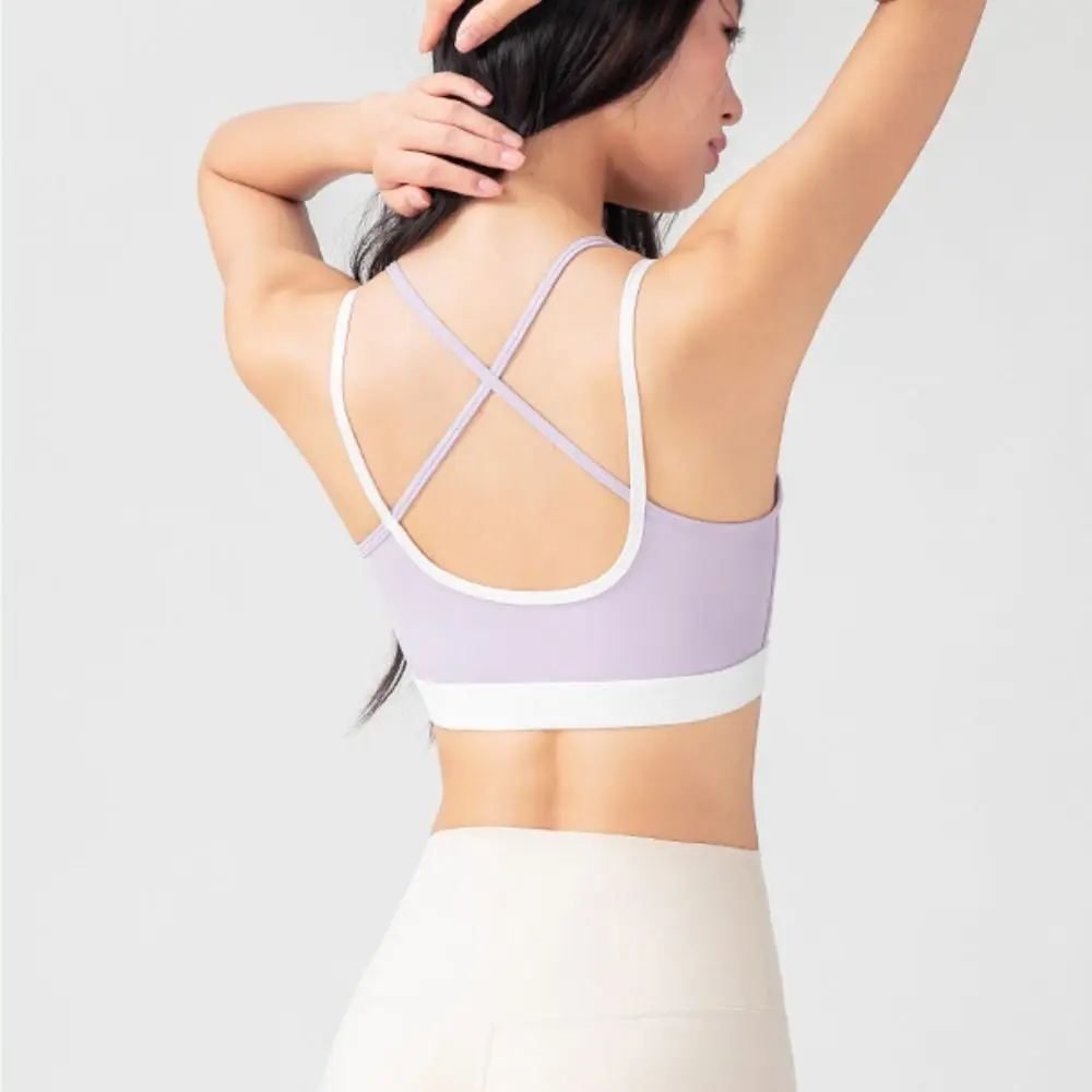 

Cross Belt Seamless Sports Bra Anti-shake Moisture-Wicking Training Fitness Bra Lingerie Beauty Back Underwear for Women Gym
