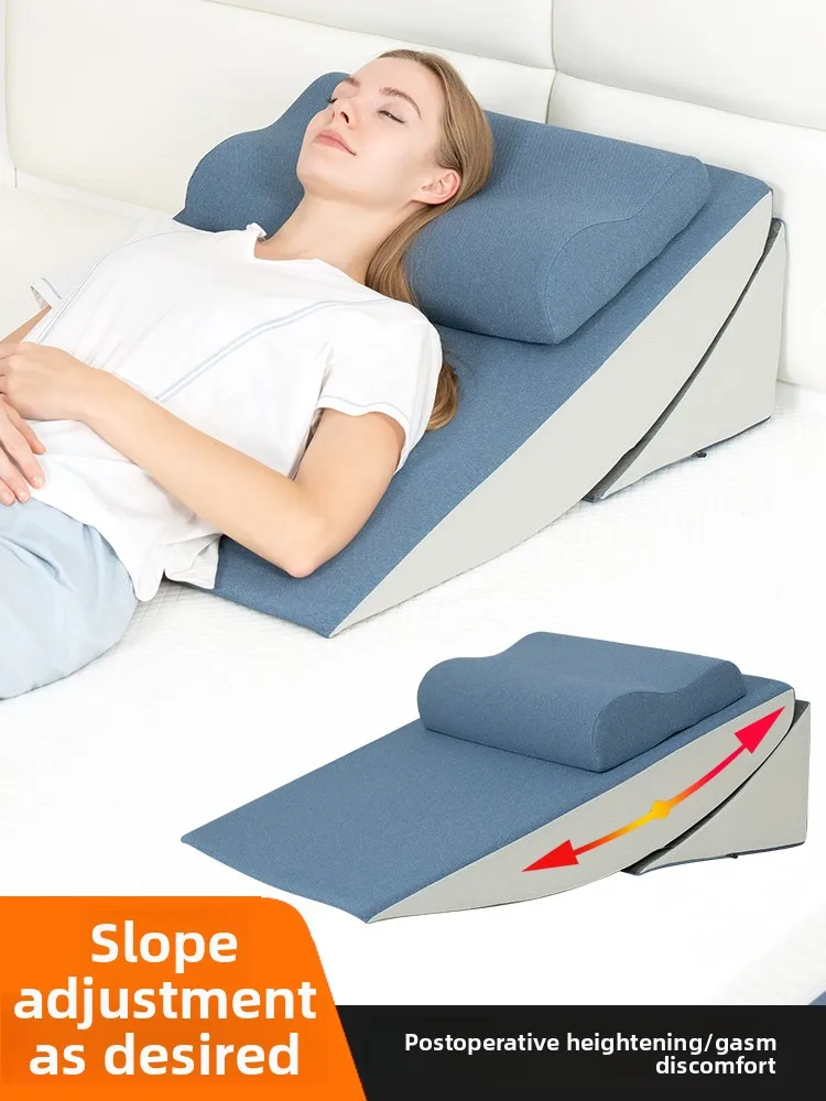 

ly Care Large Barest Bed Head Pillow Slope Pad Anti-reflux Acid Reflux Side Lng Pad e ape Sponge Filling