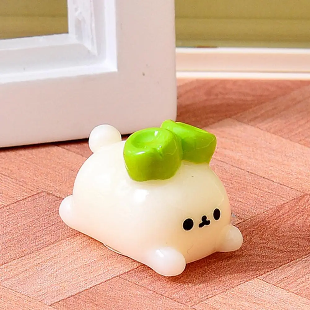Juguete Coleccionable Duradero, Adornos Miniatura de Resina de Vegetales Lindos y Pequeños, Figuritas de Cebollino de Dibujos Animados para Casa de Muñecas DIY y Jardín de Hadas