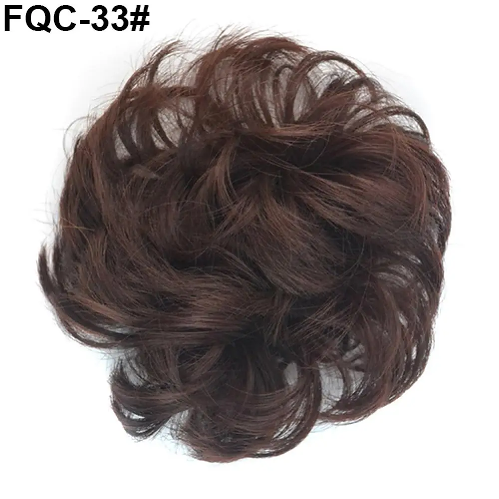 Synthetisch rommelig haarbroodje Chignon Scrunchies Nep haarband Vlecht Elastisch haarstukje Staart Synthetische paardenstaart Knot Extensions