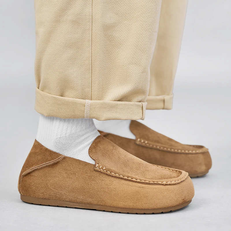 2026 Autumn New Breathable Lightweight Loafers Comfort Height Increasing Mule Slippers Versatile Simple Slip On Lazy Shoes