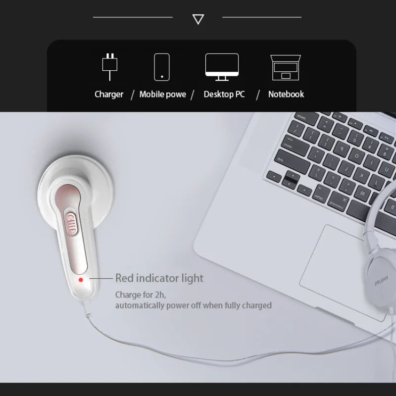 Removedor de pelusas eléctrico, recortador de pellets de pelusa de ropa, máquina de Pilling de suéter, afeitadora de tela recargable portátil