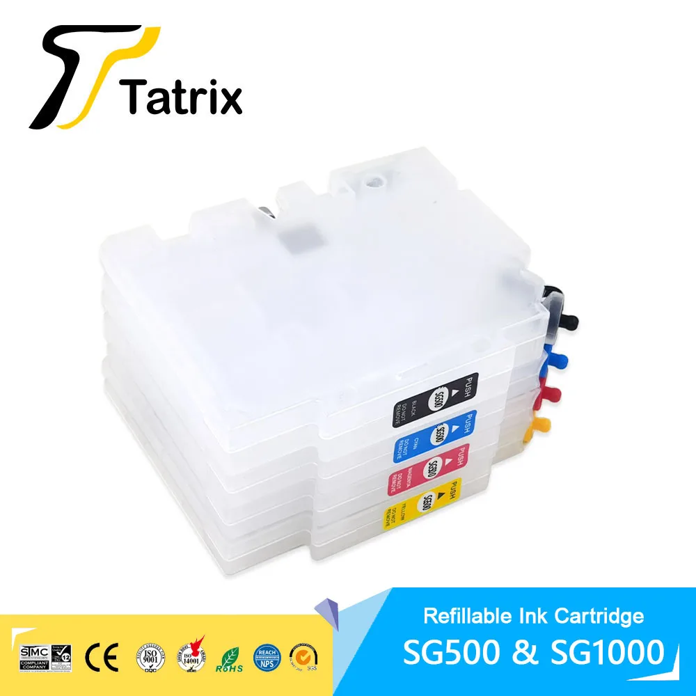 Tatrix Premium Refillable Ink Cartridge SG500 SG1000 for Sawgrass Sublijet HD Virtuoso SG500 SG1000 Printer .Disposable chips