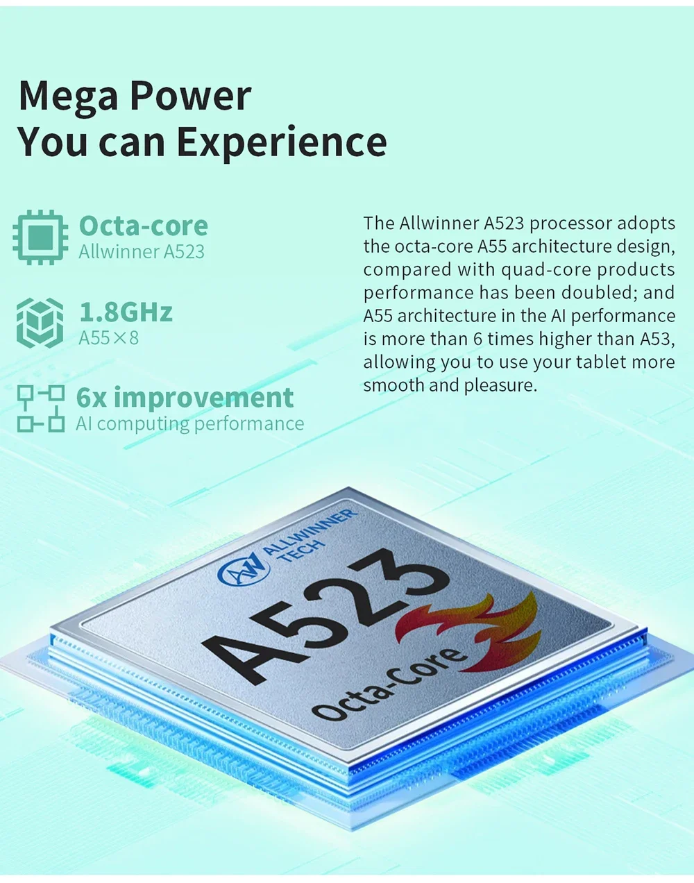 Teclast P85T Tablet Allwinner A523 8-core 1.8GHz/ 4GB RAM/64GB ROM/8 inch 800×1280iPS/WIFI5G/4G/5000mAh/Type-C/0.3MP+2.0MP