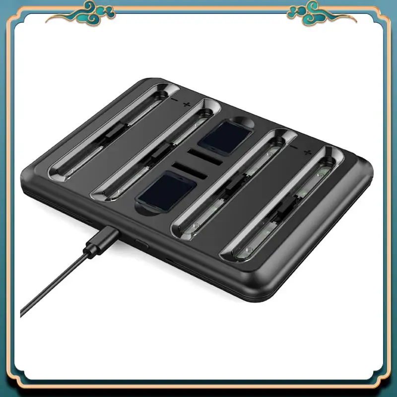 (New)-Charging Dock Station For Nintendo 2 4 In 1 Charging Stand 4 Joy Con Controllers Charging Station