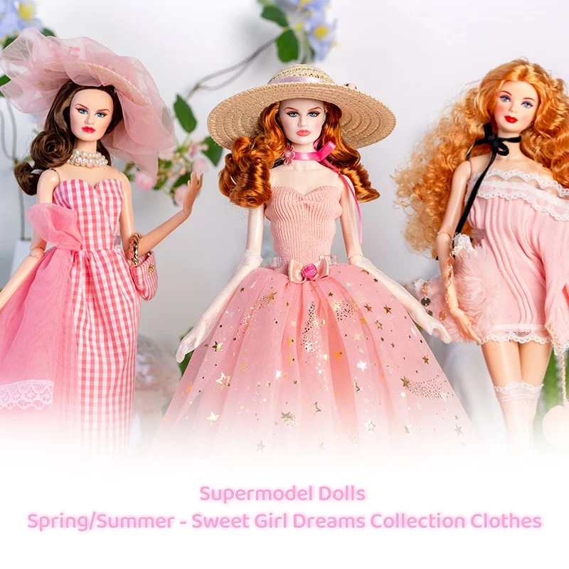 30cm Supermodel BABI Doll Clothes 1/6 BJD Doll Spring/Summer - Sweet Girl Dreams Collection Princess Dress Party Dress Up Set