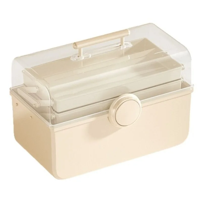 Transparent Multi-layer Tool Storage Box, Portable Hardware Parts Organizer for Home Electrician