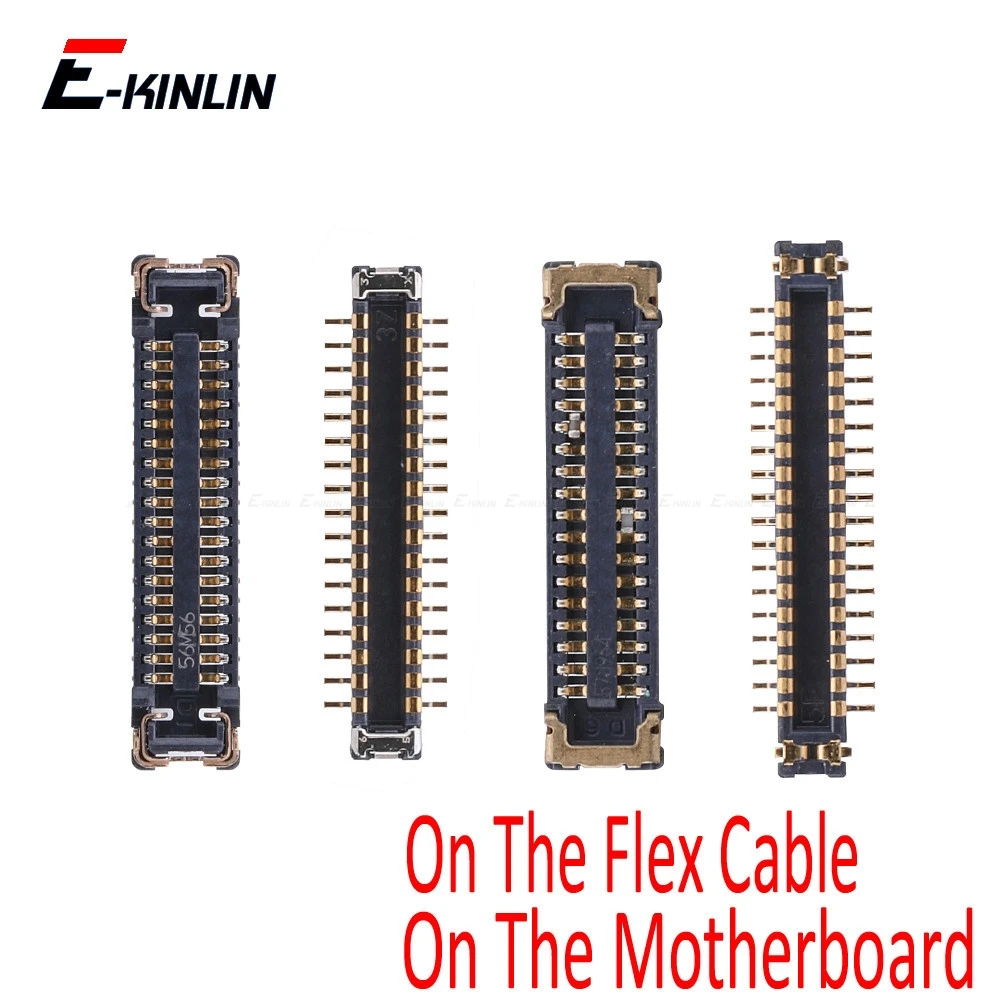 2pcs Front Facing Rear Back Camera FPC Connector Port For iPhone 6S 6S Plus On Mainboard Flex Cable Repair Parts