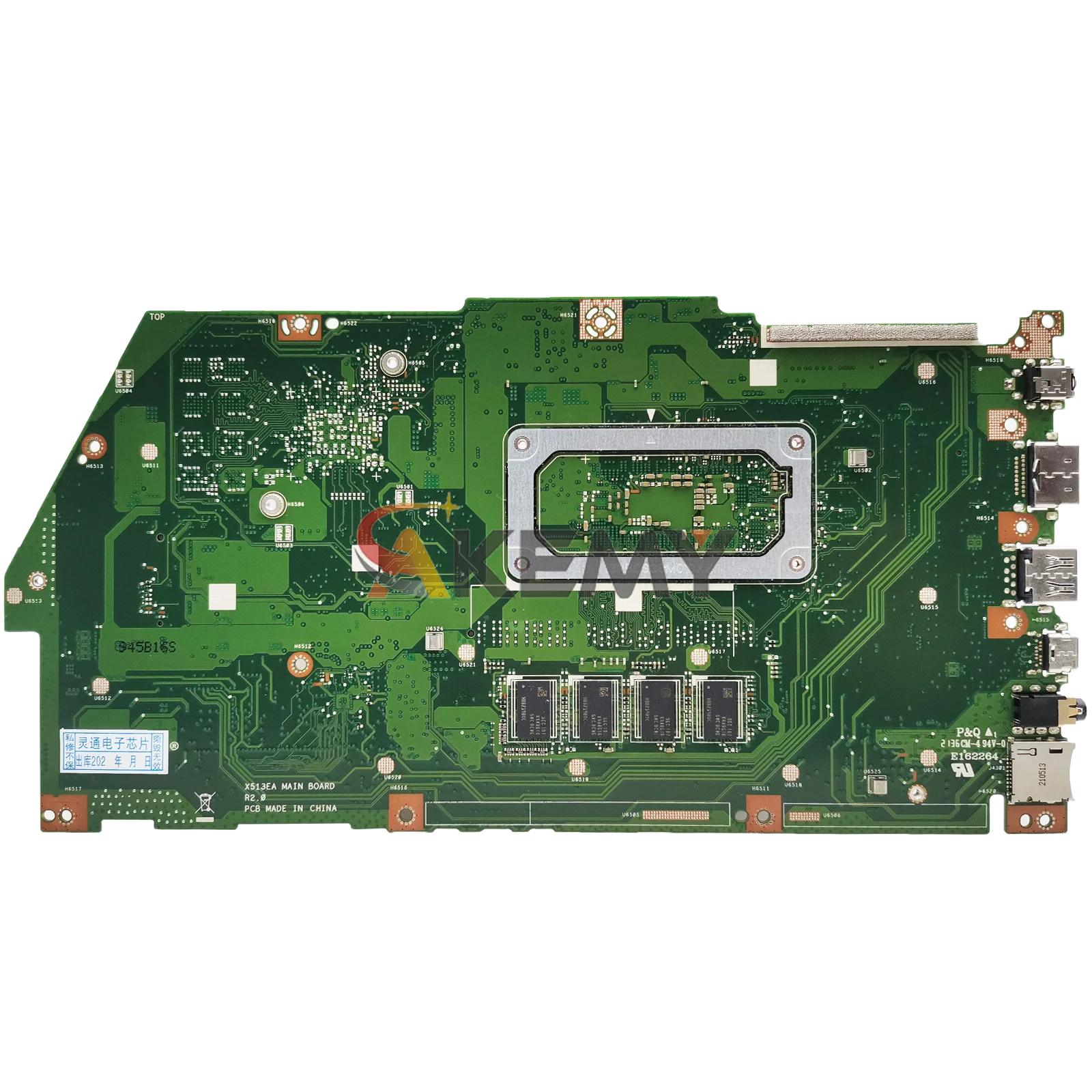 X513EA Laptop Moederbord Voor ASUS VivoBook X513EP v5050e v5100e X513EA X513E X513EQ Notebook Moederbord Met 11e Gen I3 i5 i7
