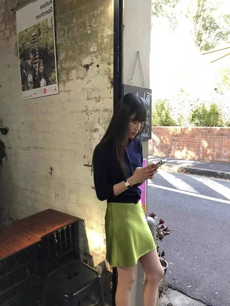 

High Waist Skirt in een Asymmetrical A-Line Fi Tail Design Versatile Sle Stand Fit Summer Collection