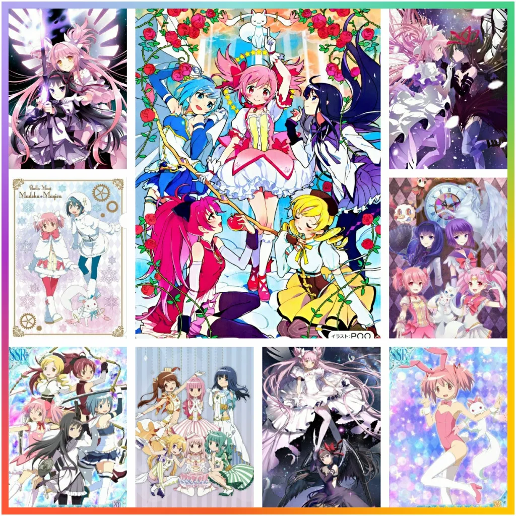 

Мозаика Puella Magi Madoka Magica из японского аниме, вышивка, алмазная живопись 5D, творчество, вышивка крестиком, искусственный домашний декор