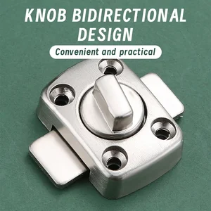 Casa de Segurança Girar Parafuso, Portão Travas, Porta Slide Bloqueio, Torção Girando Barril Bloqueio, Banheiro Toalete Fechadura Da Porta, 1Pc 6 principais vendas peças de fechadura - №1