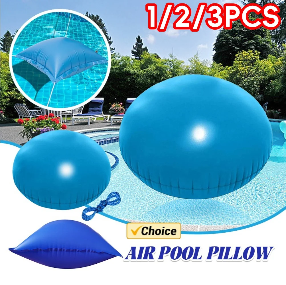 1/2/3 Uds almohada de piscina de aire almohada de piscina de invierno cubiertas de piscina de invierno de PVC duraderas cubierta de piscina resistente al frío para piscina
