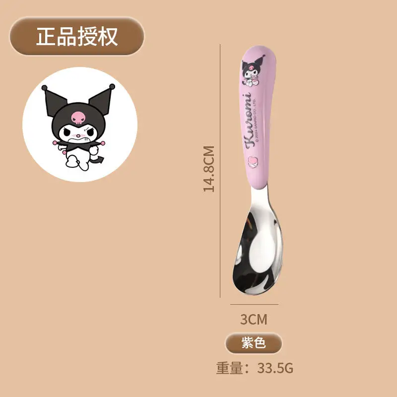 سانريو ماي ميلودي سينامورول كورومي ملعقة ضرب المنتج منتج جديد Kawaii الكرتون أنيمي المحمولة الحرم الجامعي في الهواء الطلق الطفل الكبار