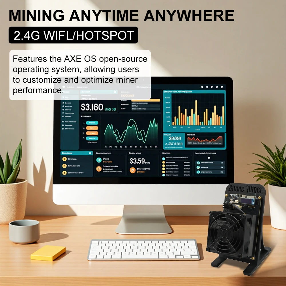 لديها ضمان btc Mining Bitcoin Bitaxe Supra Hex 701 3.5-4.2Th/s (BTC) Cryptos Miner Asic Bitcoin Miner للاستخدام المنزلي