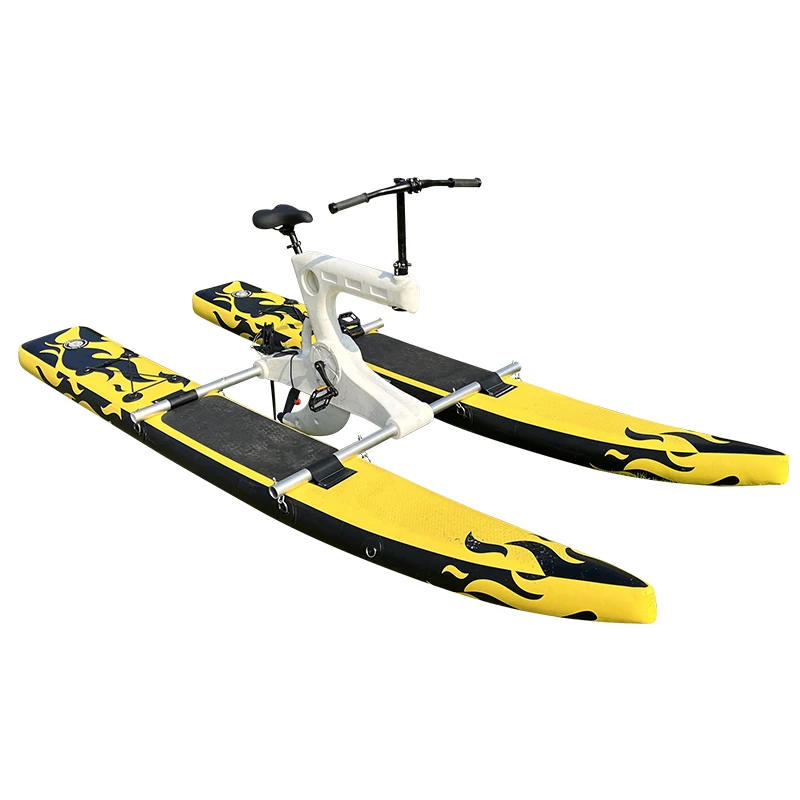 Outdoor aquatic water bike pedal boats Inflatable floating Water Bicycle Single