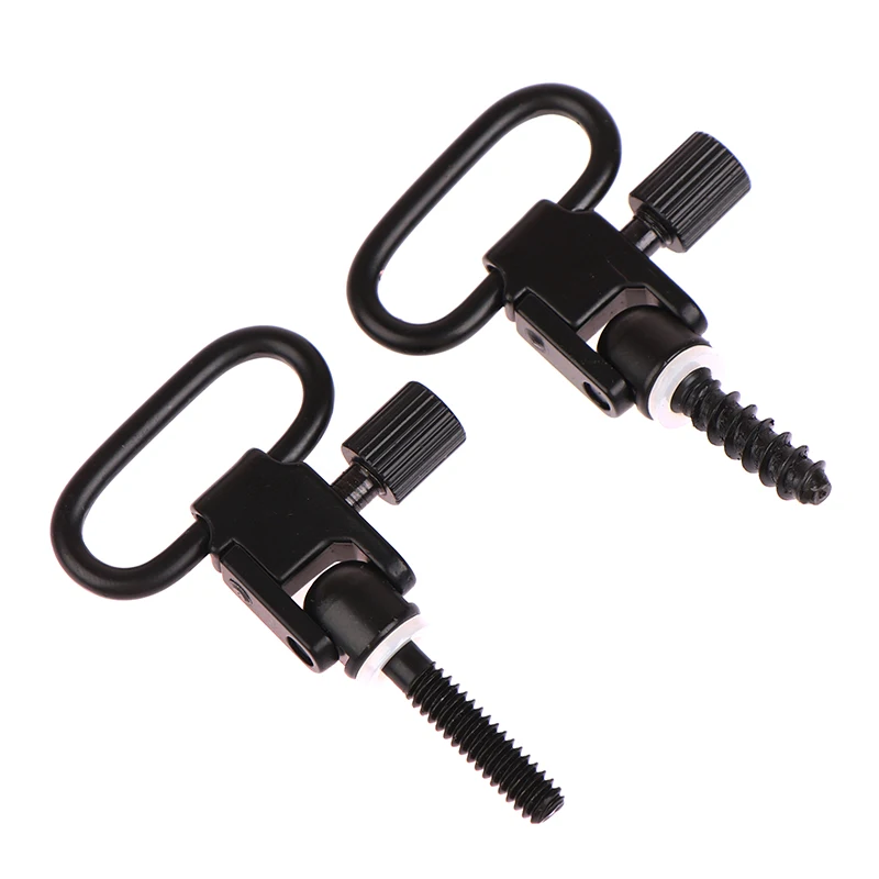 2 PCS Quick Detach Sling Swivels Studs Hunting Accessories Rifle Carbon Steel Kit QD Sling Swivels Sports W/Screws