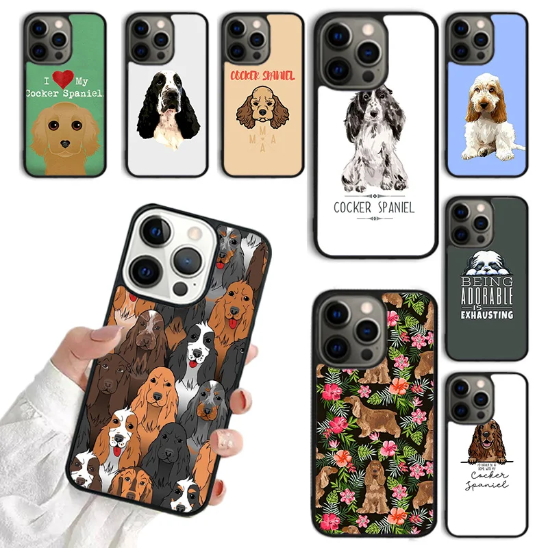 English Cocker Spaniel Dog Phone Case For iPhone 15 16 SE2020 11 12 13 14 Pro Max Mini Cover For iPhone Max 6 7 8 Plus Fundas