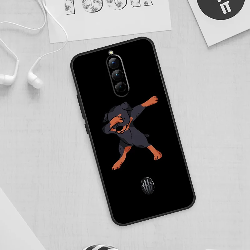 Cartoon Rottweiler Dog Phone Case For ZTE Nubia Red Magic 8 8S 9 Pro Plus RedMagic 6S 7S 6 7 Pro 5S 5G 6R Cover