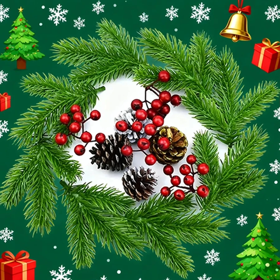 نبات اصطناعي كوز الصنوبر غرفة المعيشة المنزلي الزفاف شجرة عيد الميلاد هالوين في الهواء الطلق حديقة ديكور العروس إكليل الإكسسوارات الفنية