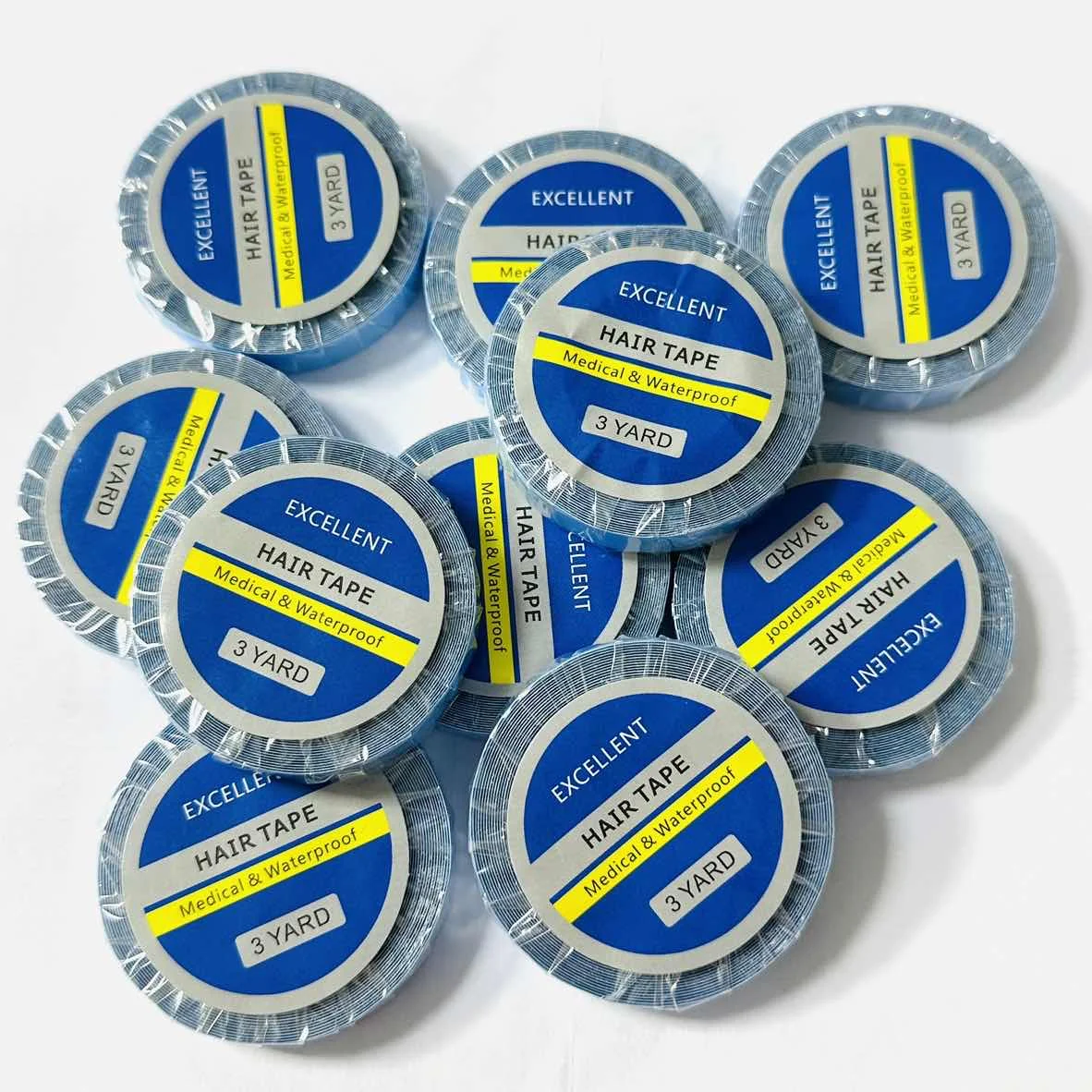 1 рулон, синяя лента для супер волос, двусторонняя клейкая лента для наращивания волос, кружевной парик, парик 0,8 см * 3 ярда