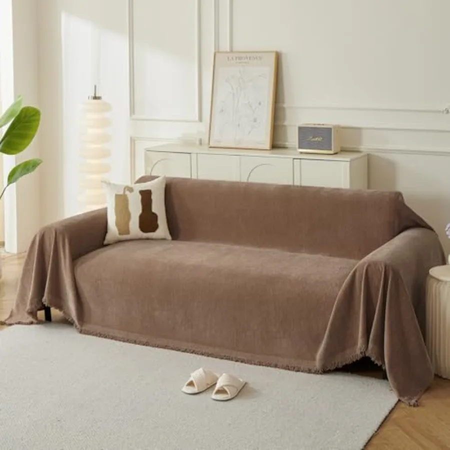 

Чехол для дивана для собак, в стиле бохо, для 3-местного дивана, из шенилла, для домашних животных, моющийся, для L-образного секционного дивана Loveseat