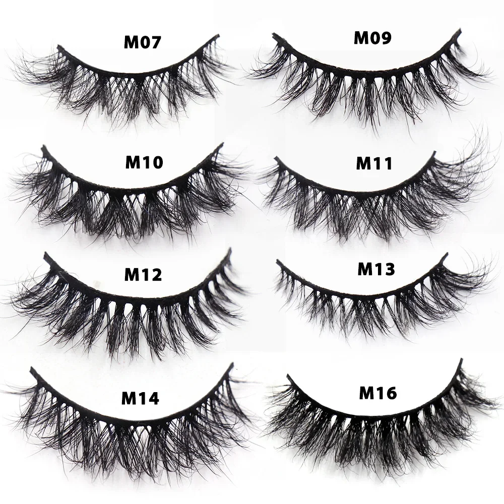 Mink Lashes 3D Short Mink Eyelashes Natural False Eyelashes Volume Wispy Mink Lashes Extension 13-14mm Eyelashes Makeup