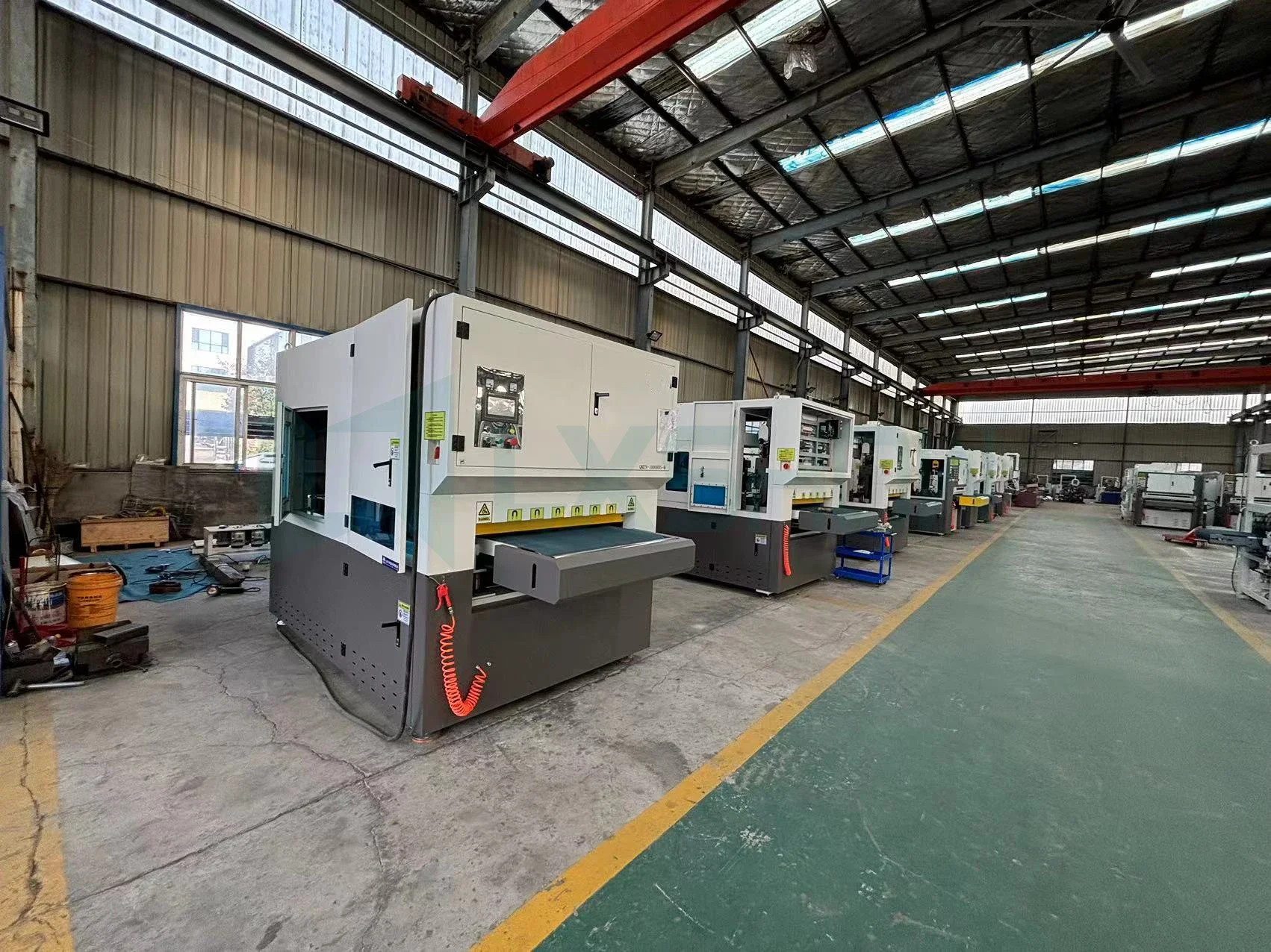 LX-RRS-A 450mm-1600mm Double Sanding Belt Deburring and Chamfering Machine Vacuum Table for Sheet Metal